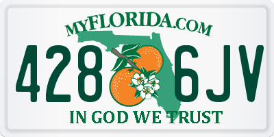 FL license plate 4286JV