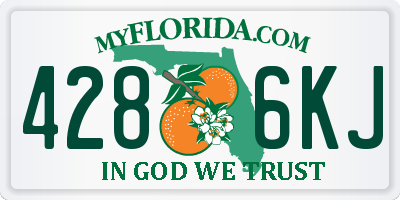 FL license plate 4286KJ