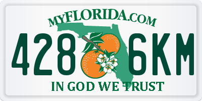 FL license plate 4286KM