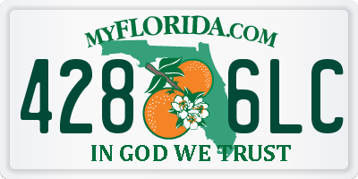FL license plate 4286LC