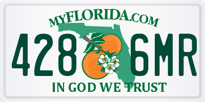 FL license plate 4286MR