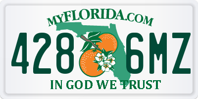 FL license plate 4286MZ