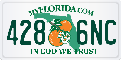 FL license plate 4286NC