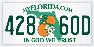 FL license plate 4286OD