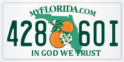 FL license plate 4286OI