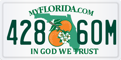 FL license plate 4286OM