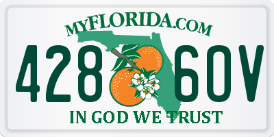FL license plate 4286OV