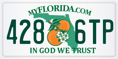 FL license plate 4286TP