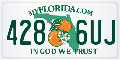FL license plate 4286UJ