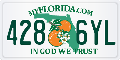 FL license plate 4286YL