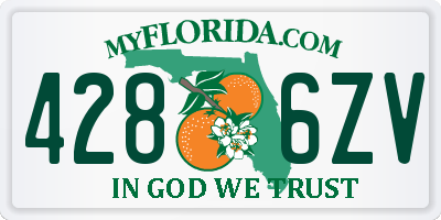 FL license plate 4286ZV