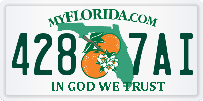 FL license plate 4287AI