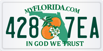 FL license plate 4287EA