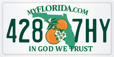 FL license plate 4287HY