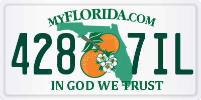 FL license plate 4287IL