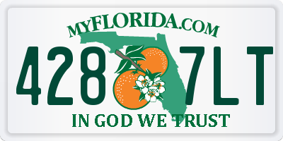 FL license plate 4287LT