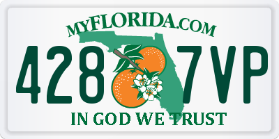 FL license plate 4287VP