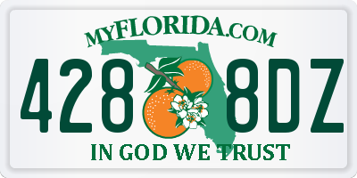 FL license plate 4288DZ