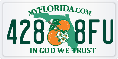 FL license plate 4288FU