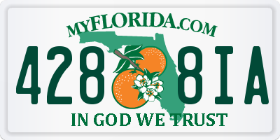 FL license plate 4288IA