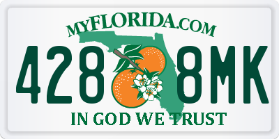 FL license plate 4288MK