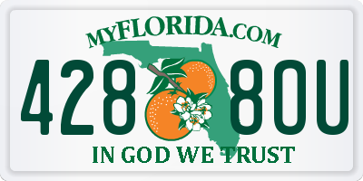 FL license plate 4288OU
