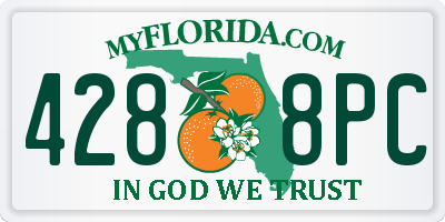 FL license plate 4288PC