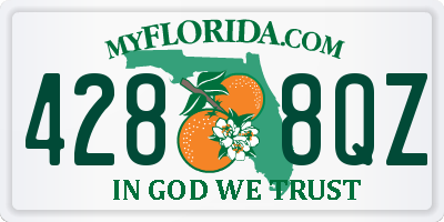 FL license plate 4288QZ