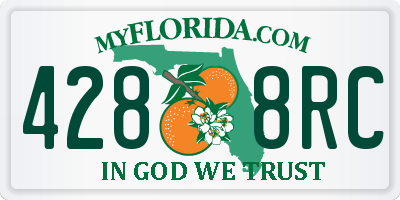 FL license plate 4288RC