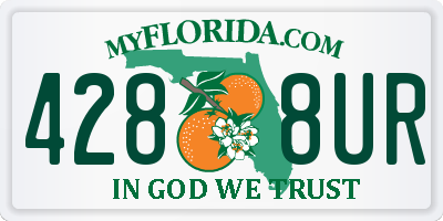 FL license plate 4288UR