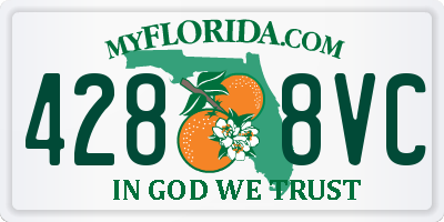 FL license plate 4288VC