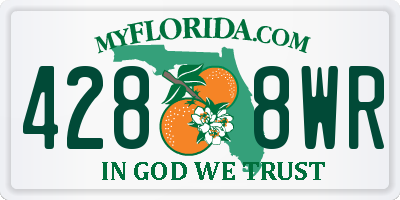 FL license plate 4288WR