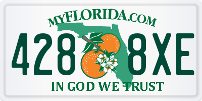 FL license plate 4288XE
