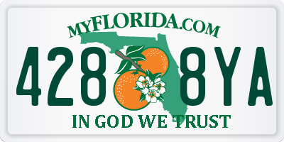 FL license plate 4288YA