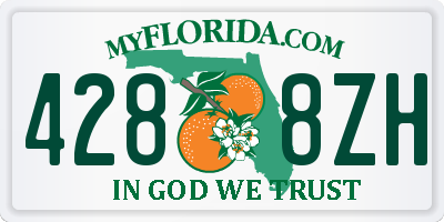 FL license plate 4288ZH