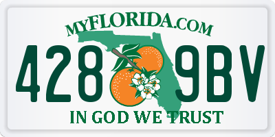 FL license plate 4289BV