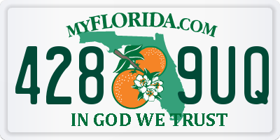 FL license plate 4289UQ