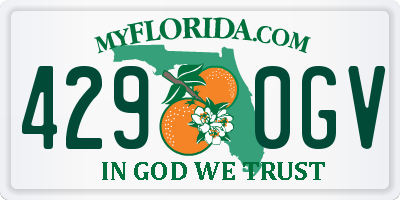 FL license plate 4290GV