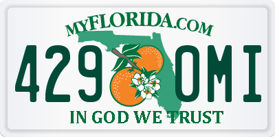 FL license plate 4290MI