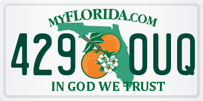 FL license plate 4290UQ