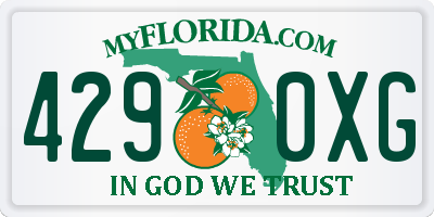 FL license plate 4290XG