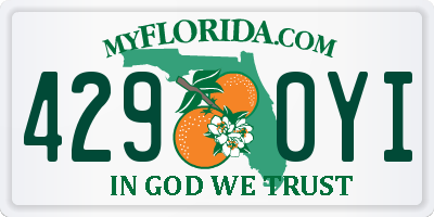FL license plate 4290YI