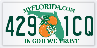 FL license plate 4291CQ