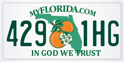 FL license plate 4291HG