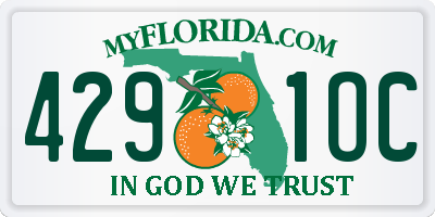 FL license plate 4291OC