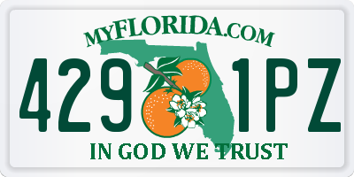 FL license plate 4291PZ