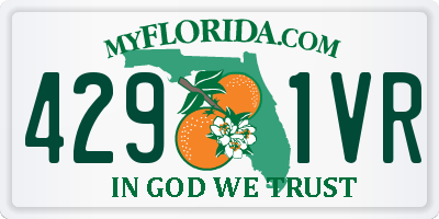 FL license plate 4291VR