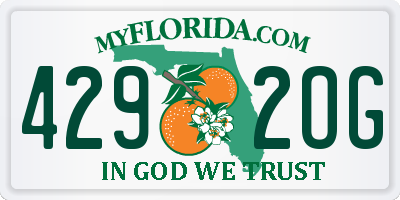 FL license plate 4292OG