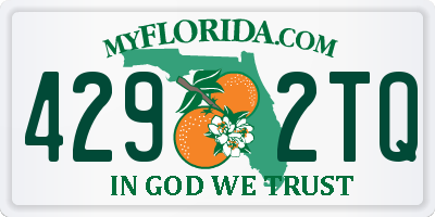 FL license plate 4292TQ
