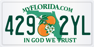 FL license plate 4292YL